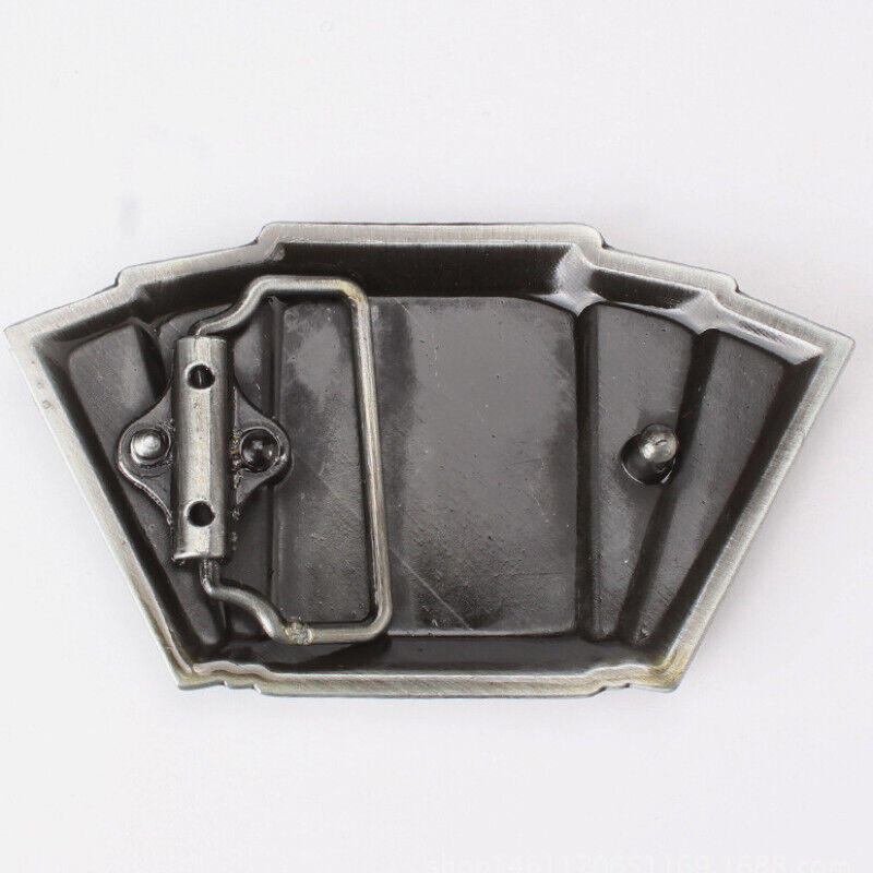GÜRTELSCHNALLE METAL BELT BUCKLE POKER KARTEN MÄNNER GÜRTEL SILBER SCHWARZ
