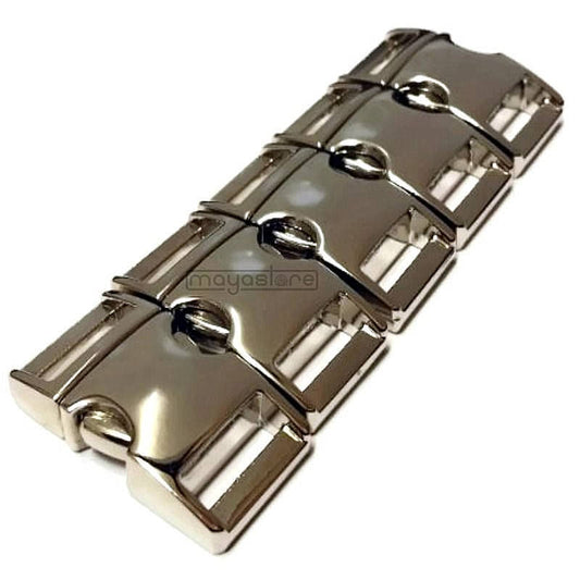 15MM PARACORD SCHNALLEN METALL SCHNALLE ARMBAND STECKVERSCHLUSS SILBER BUCKLES
