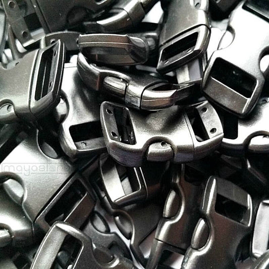 10MM PARACORD SCHNALLEN GEBOGEN SCHNALLE ARMBAND KLICKVERSCHLUSS SCHWARZ BUCKLE