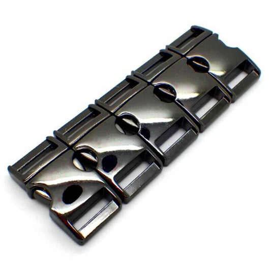 15MM PARACORD SCHNALLEN METALL SCHNALLE ARMBAND STECKVERSCHLUSS SCHWARZ BUCKLES