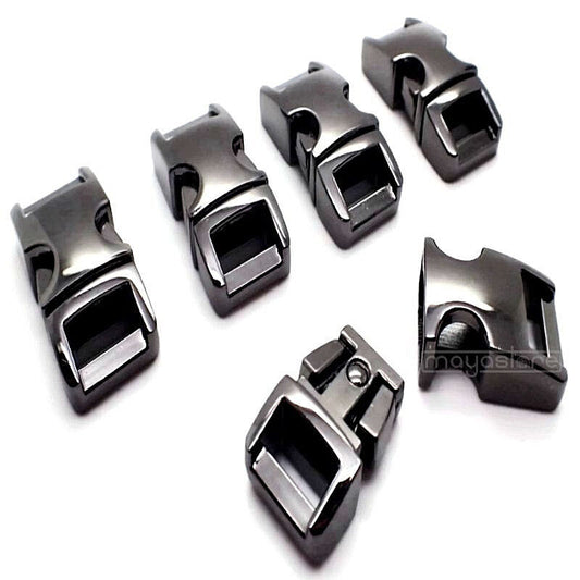 10MM METALL PARACORD SCHNALLEN SCHNALLE BUCKLE ARMBAND VERSCHLUSS SCHWARZ BLACK