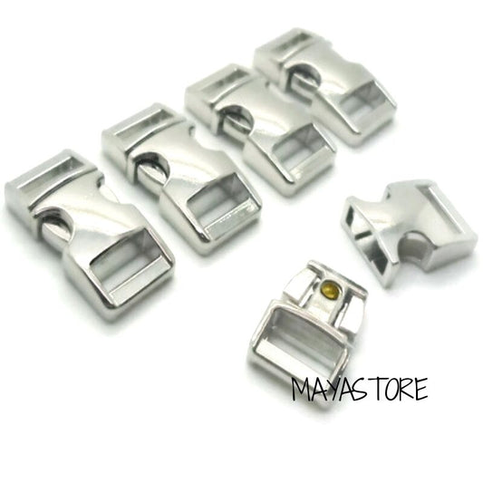 10MM METALL PARACORD SCHNALLEN SCHNALLE BUCKLE ARMBAND VERSCHLUSS SILBER SILVER